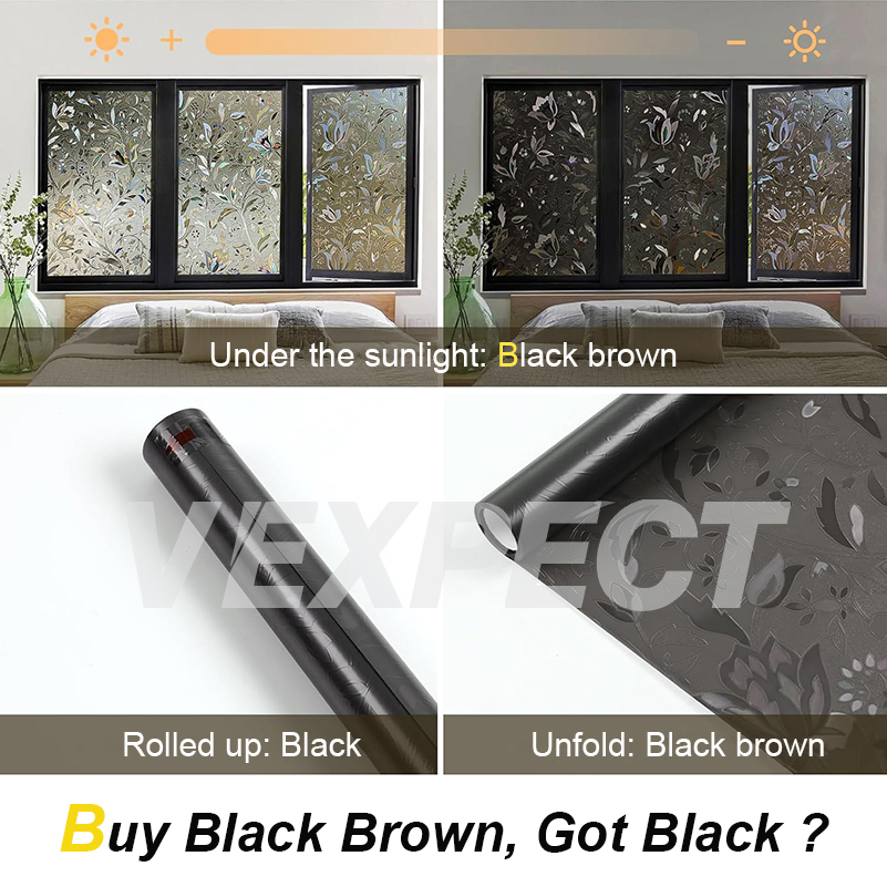 Glass Sticker for Window Privacy, 3d Tulips Window Sticker Film ...