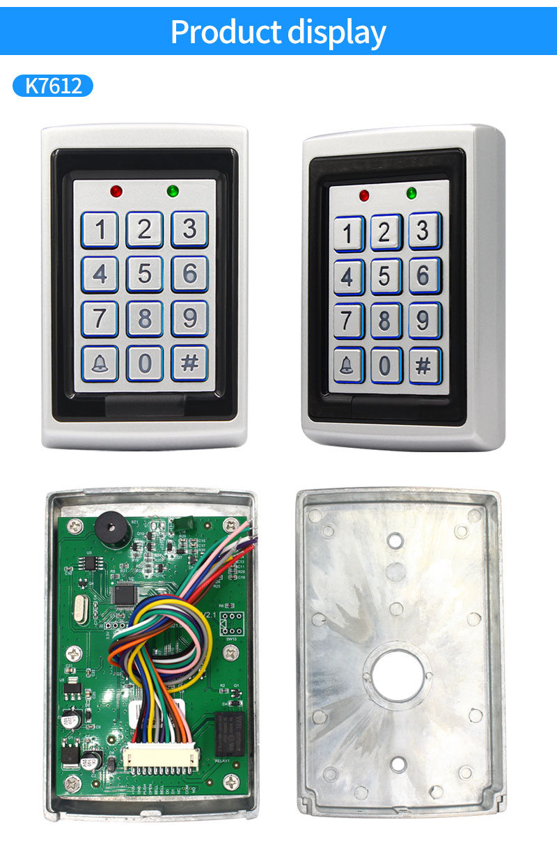 Metal RFID Door Access Control System Sets Card Reader Keyboard Access ...