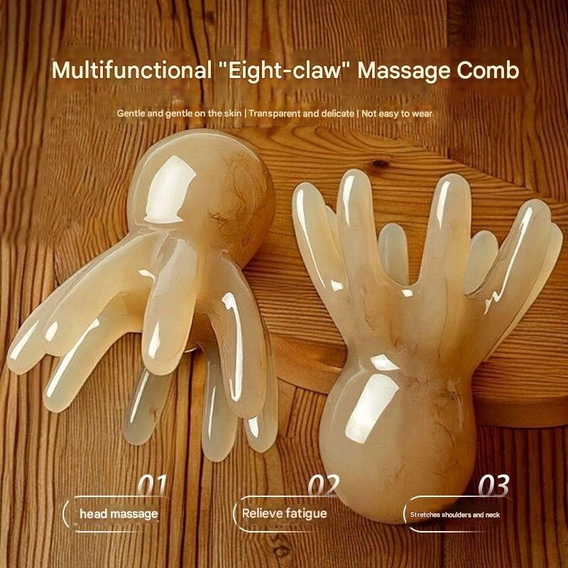 Massage Comb Head Scalp Facial Body Scrapers Neck Meridians Gua Sha ...