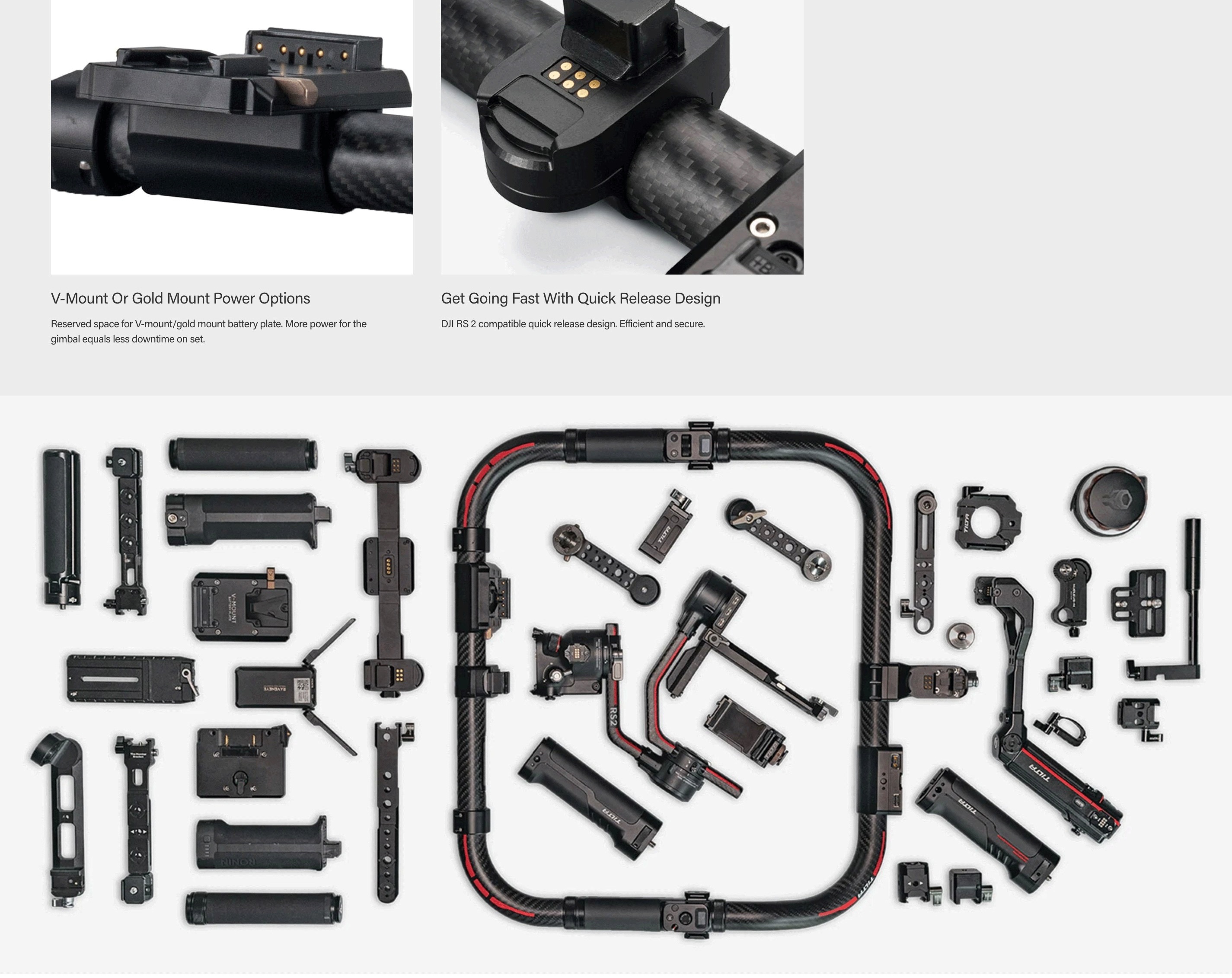 Tilta Advanced Ring Grip for DJI Gimbal Ronin RS 4 Pro、RS 3 Pro、 RS 2 ...