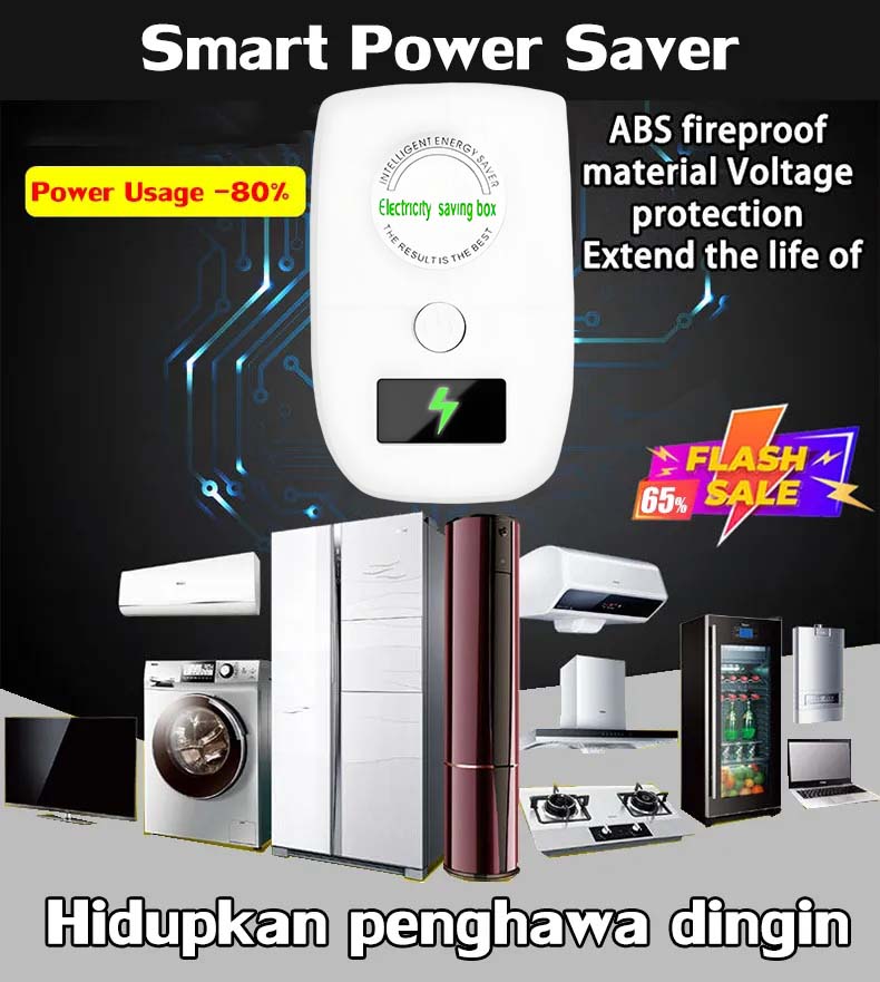 Energy Saving Device – Electricity Saver Plug, Stabilizes Voltage, Reduces Power Consumption, 90V-250V 30KW (6-Pack)