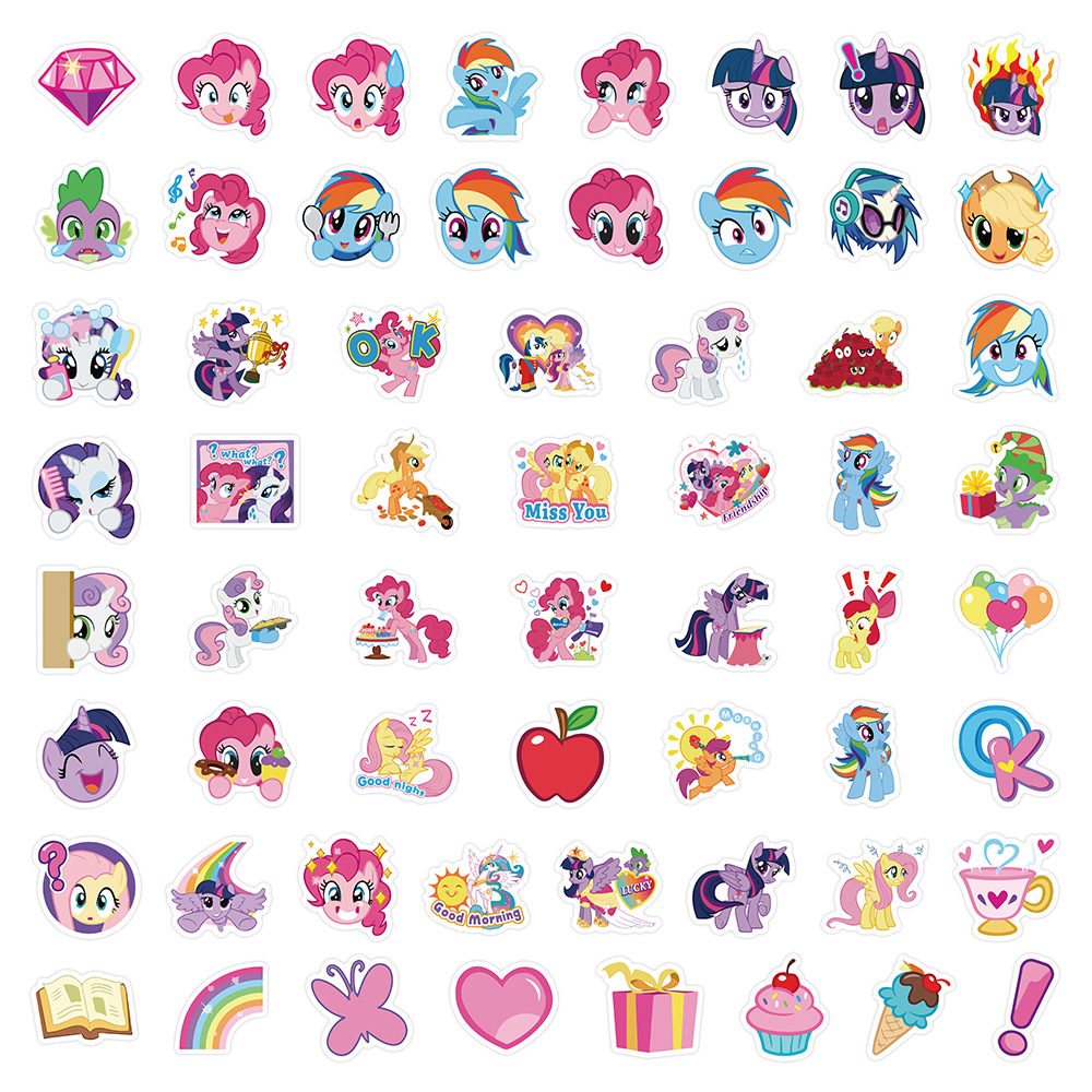 120PCS Cute My Little Pony Sticker Kids Cartoon Diy Computer Water ...