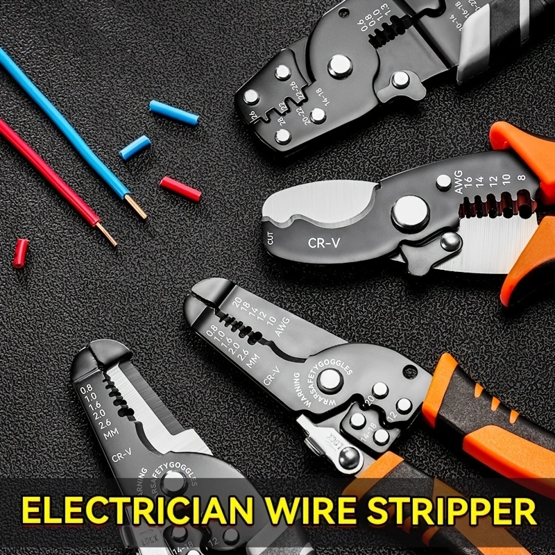 Wire Cutter, Wire Stripper Crimper, Cable Stripper, Wiring Tools, Wire ...