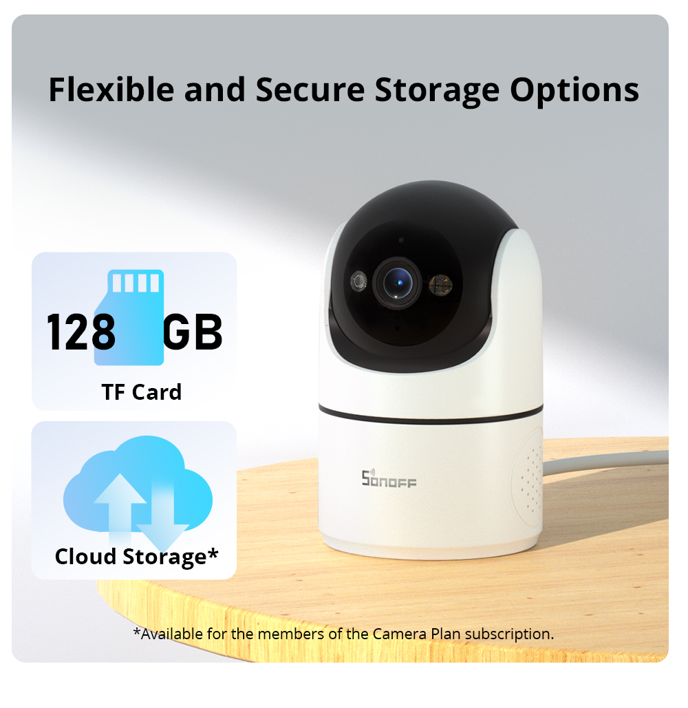SONOFF CAM Pan-Tilt 2 Smart Indoor Home Security Camera CAM PT2 Smart ...