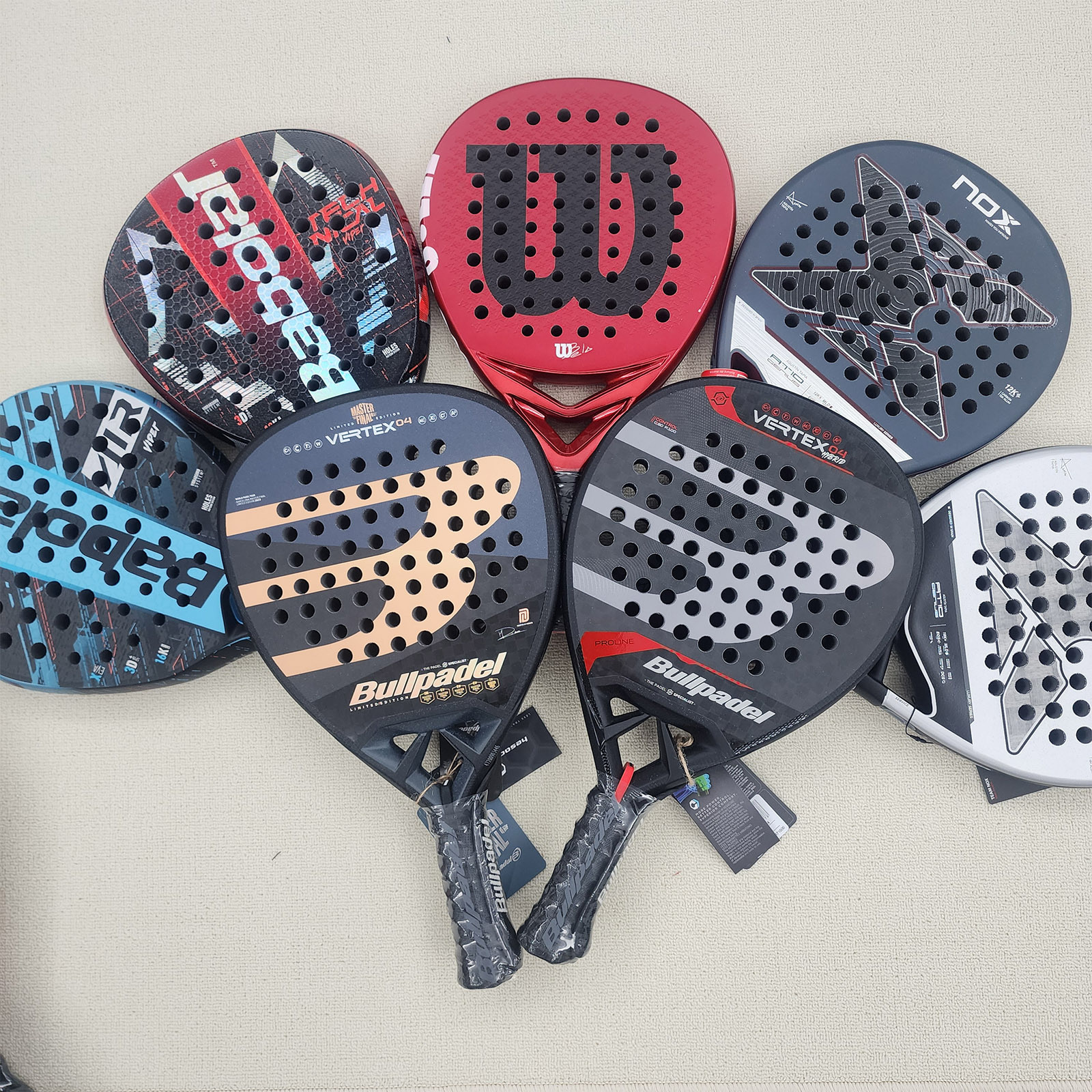 Original Padel Tennis Racket 3K 12k 16K 18K 24K Carbon Fiber Rough ...