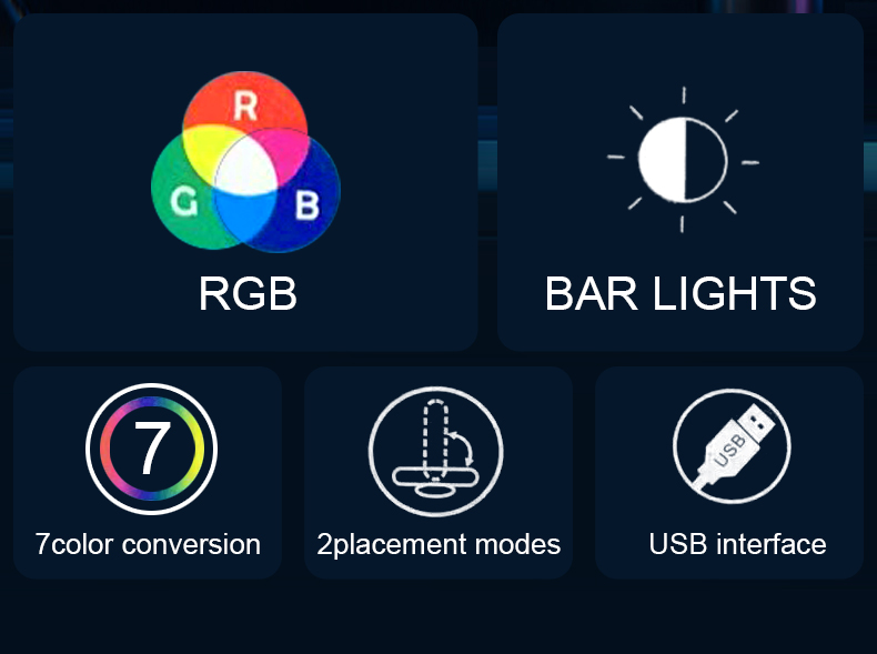 New RGB gaming atmosphere light, intelligent unique light panel ...