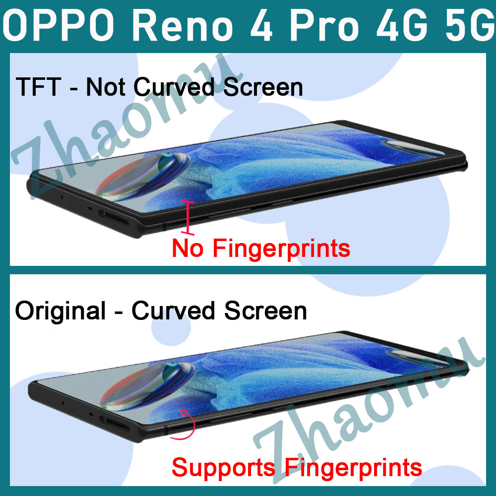 Original AMOLED OPPO Reno 4 Pro 4G 5G LCD Display Touch Screen ...
