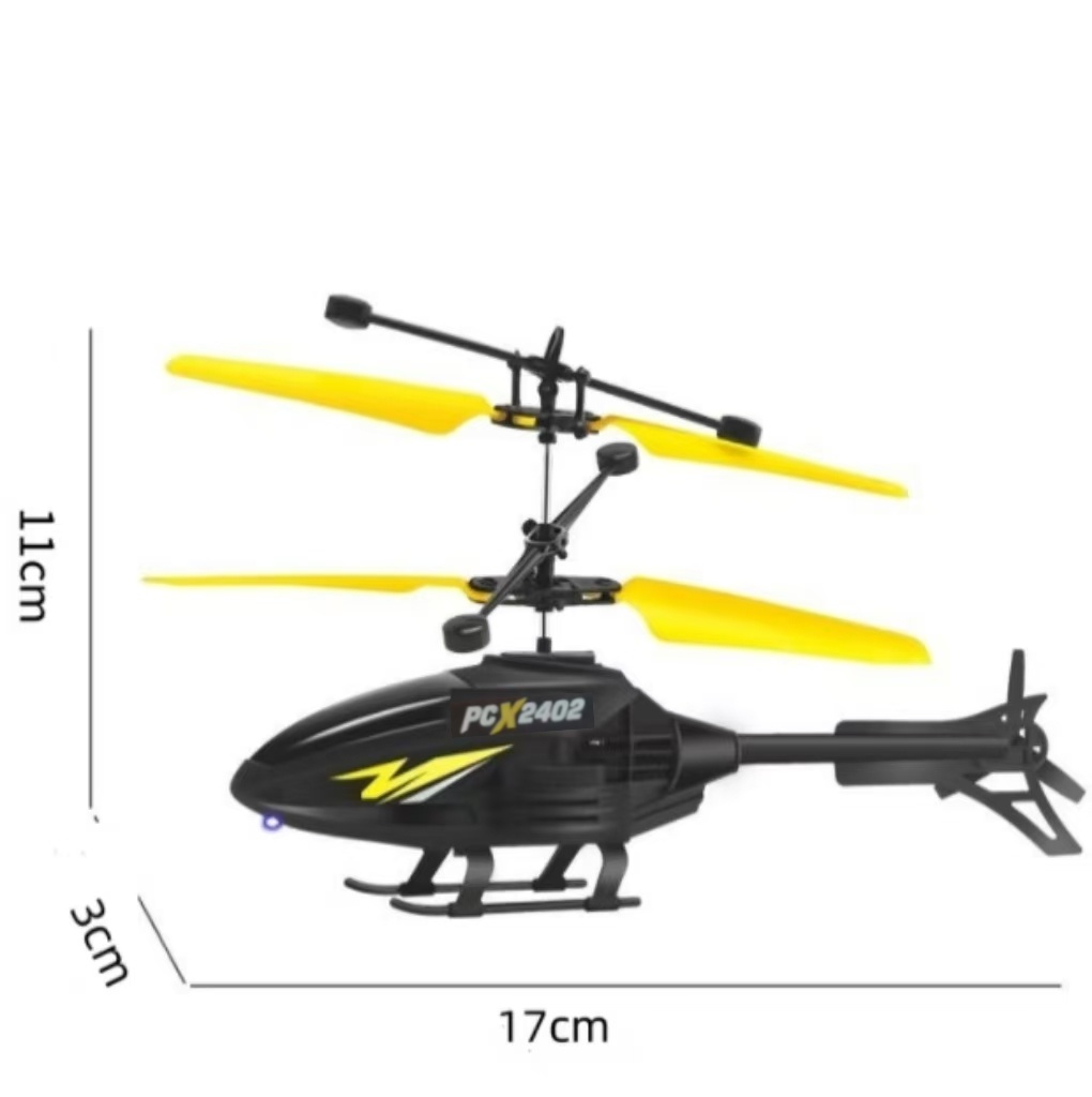 Remote sensing helicopter charging small plane , Boy and girl holiday ...