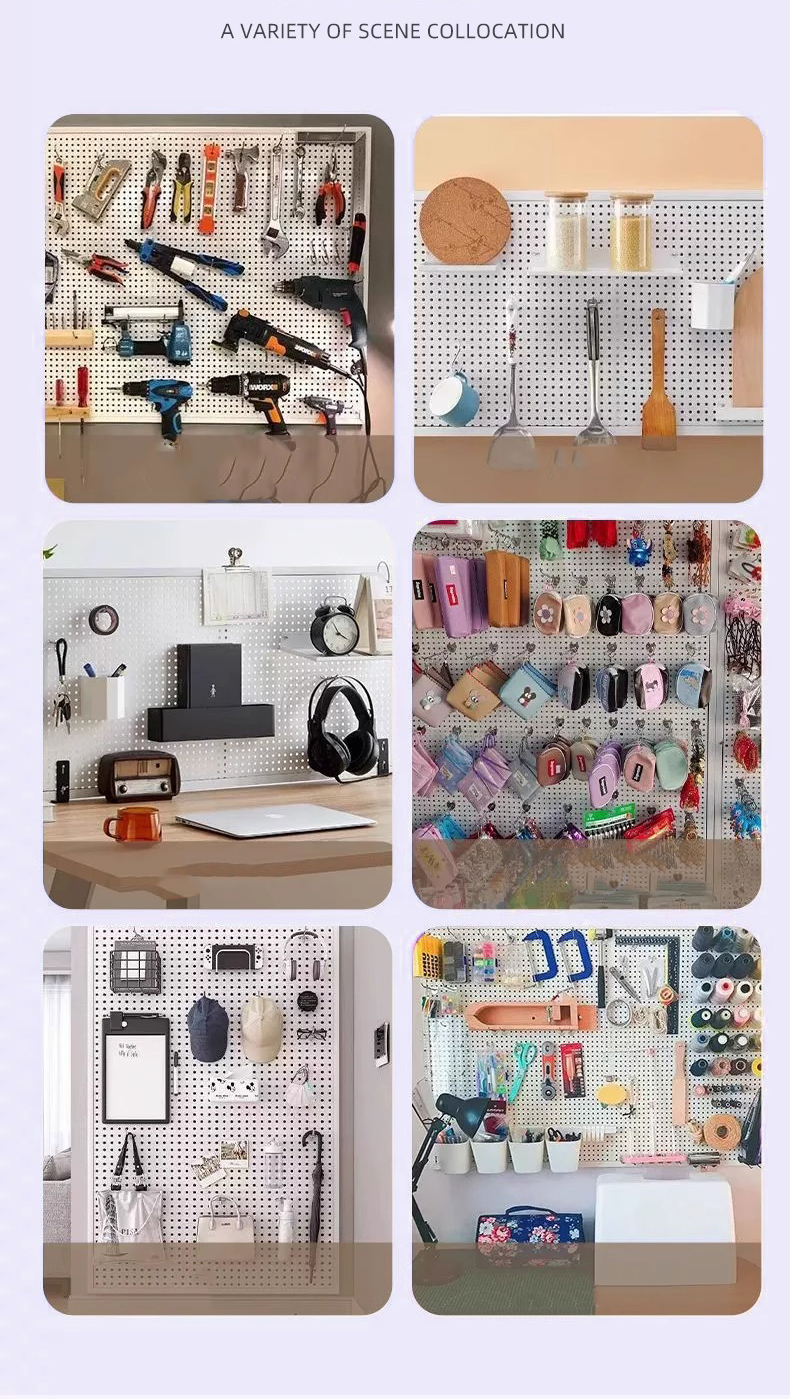Pegboard Perforated Display Board Display Rack Wall Mounted Hole Board ...