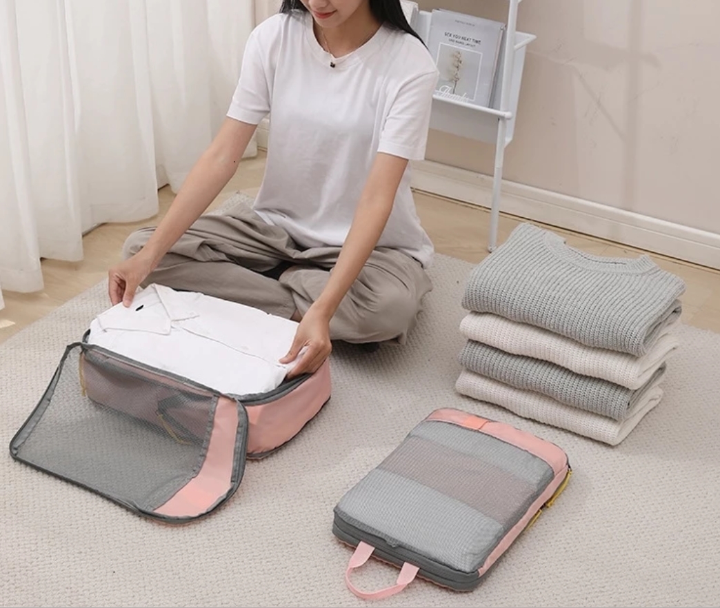 YINPIN Compression Packing Cubes Set(4-12Pcs)Beg Perjalanan Boleh ...