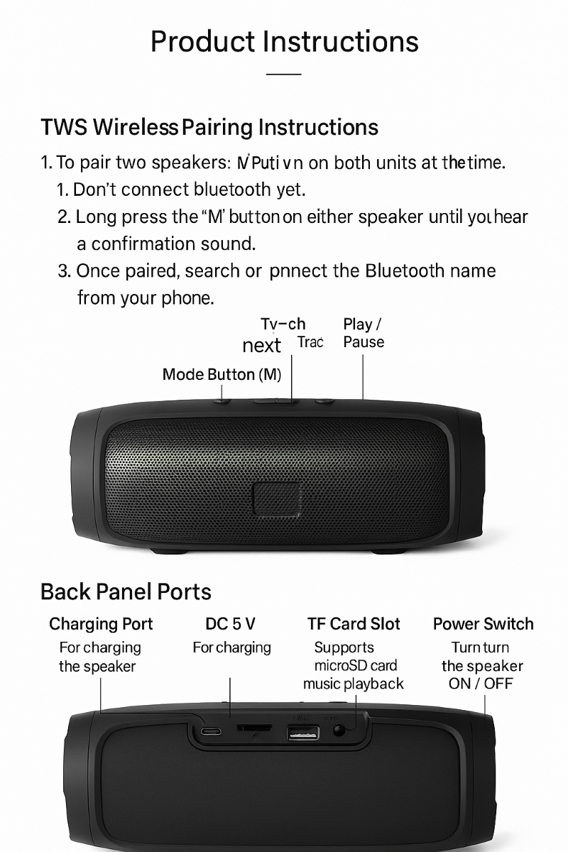 Mini3 Wireless Bluetooth Speaker With Mic | FM Radio | TF/USB Card ...