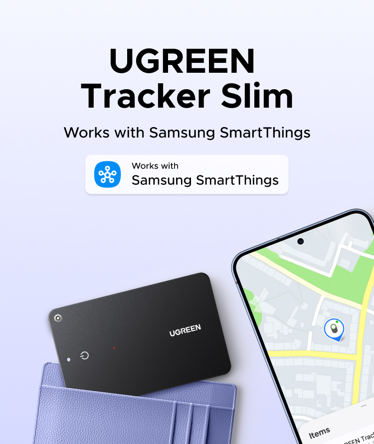 UGREEN Tracker Slim Work with Samsung SmartThings Smart Tracker Finder ...
