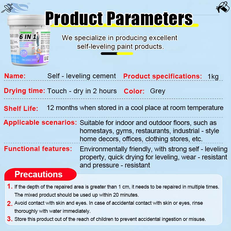 [24 hours delivery] Self-leveling waterproof cement 1000ml cat lantai ...