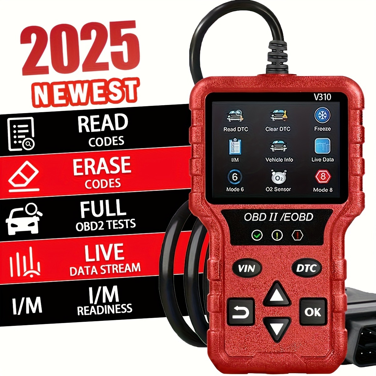 Latest Obd2 Scanner, Fully Functional and Compatible with All Obdii ...