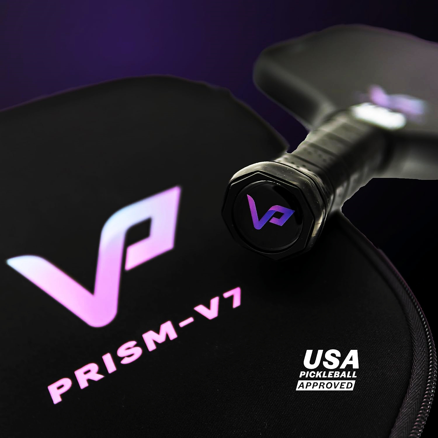 Vatic Pro Prism V7 Pickleball Paddle 16mm Short Handle(Includes Free ...