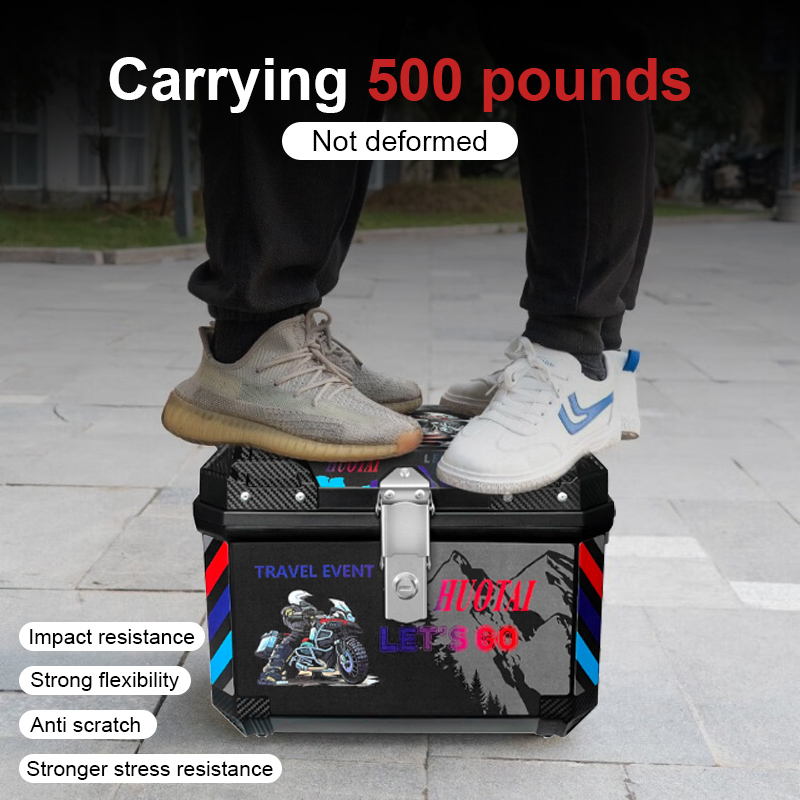 50/57 Liter Top box Motorcycle ABS box High-Capacity Waterproof Box ...