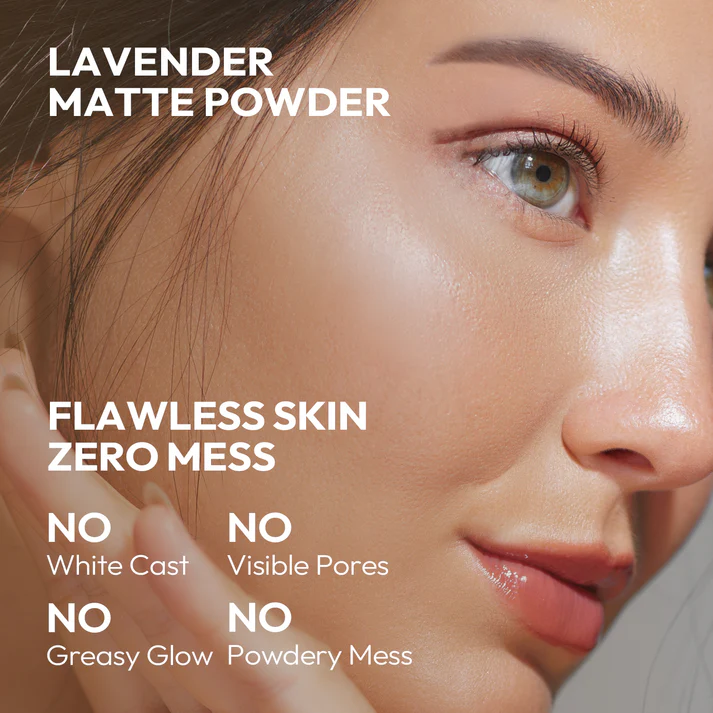Chillab Long Lasting Oil Control Lavender Matte Mini Powder | Shopee ...