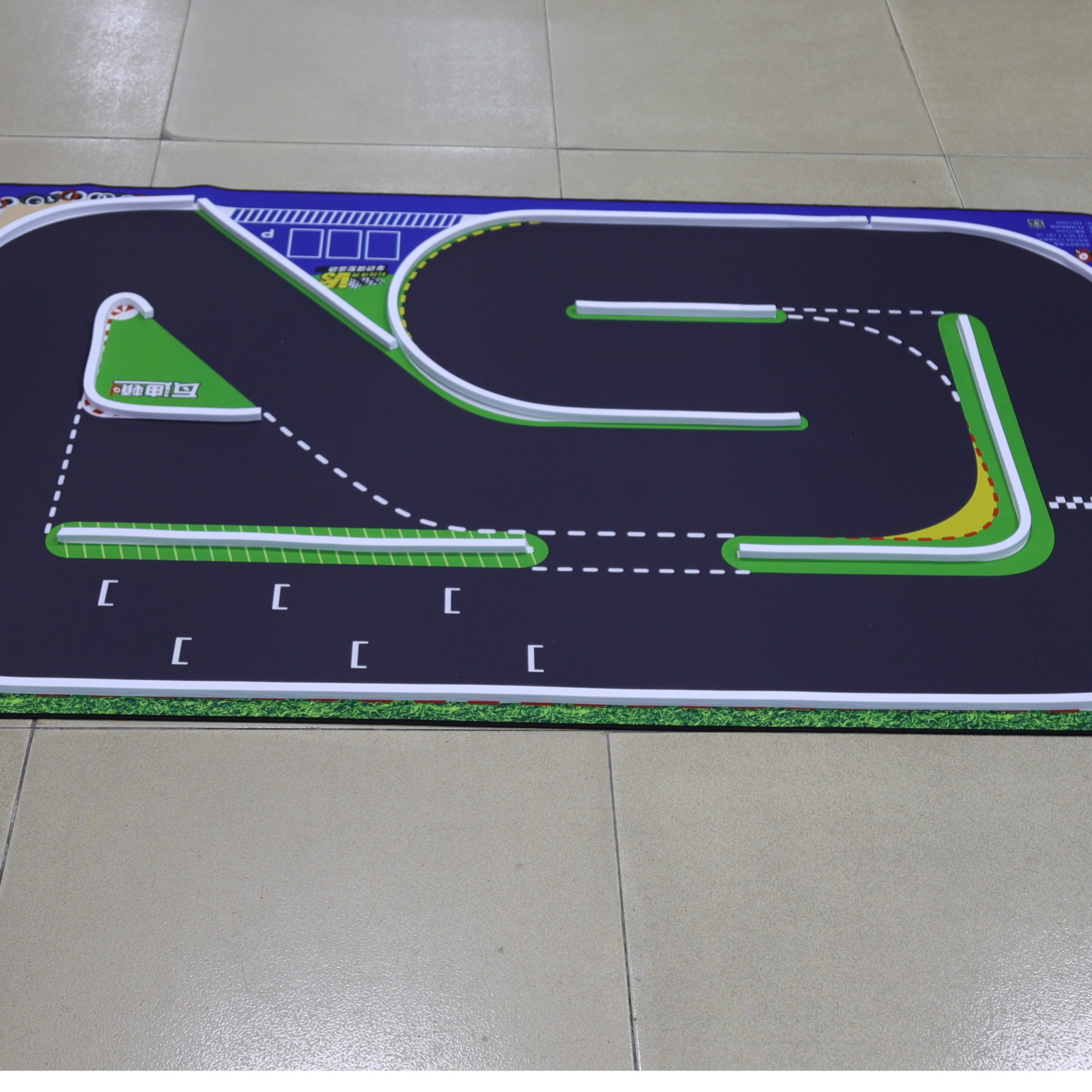 HSP-TinyGear 1420x900mm Race Runway Track Rubber Mat For 1/64 1/76 RC ...
