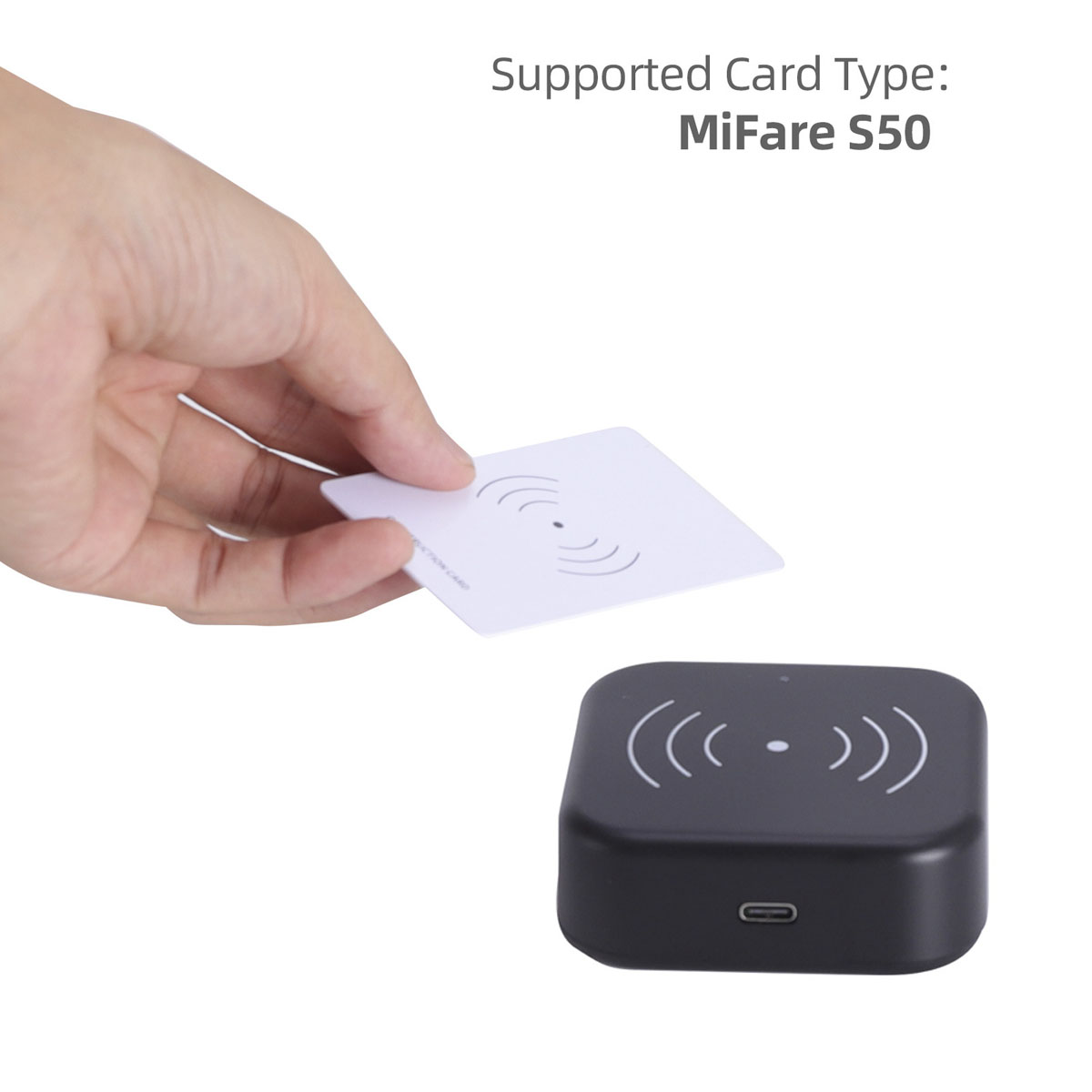 TTLOCK Smart Card Encoder NFC 13.56M M1 IC Card Reader RFID Scanner ...