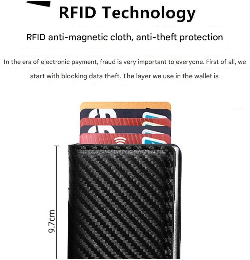Men Genuine Leather Retro Bifold Thick RFID Anti-theft Card Holder Coin Purse Money Clip Cowhide Wallet
