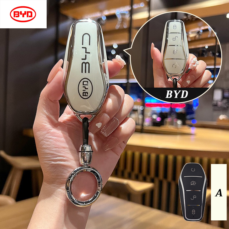 BYD back-engraved car key case for Dolphin/Atto3/Seal/Sealion6/Sealion7 ...