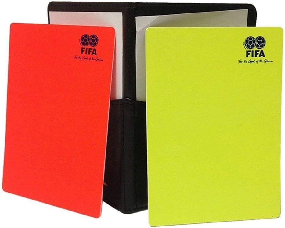 Football Red And Yellow Card Set With Leather Wallet, Scorebook, Pencil ...