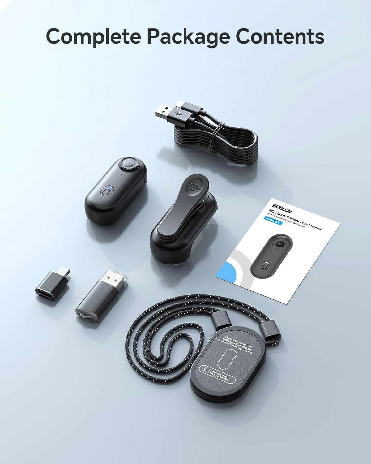 BOBLOV W4 4K Mini Body Camera | 64/128/256G | Waterproof Case ...