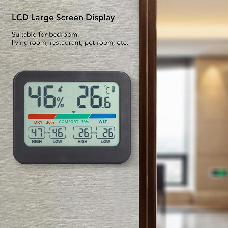 KIPRUN Digital Temperature Hygrometer, Large Screen Temperature ...