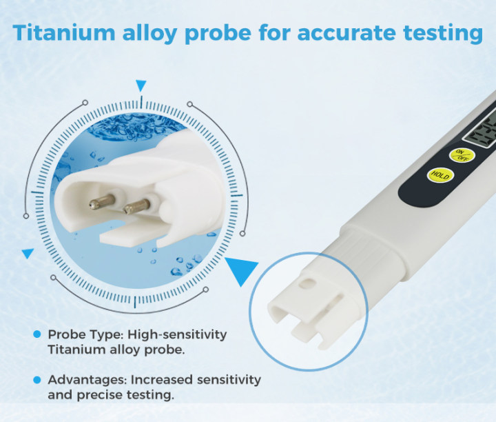 iSpring TDS-4 Water Quality Tester TDS Meter Acidometer Water Quality ...