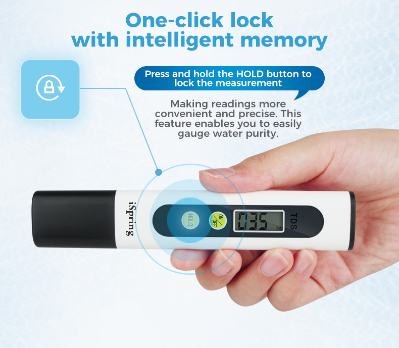 iSpring TDS-4 Water Quality Tester TDS Meter Acidometer Water Quality ...