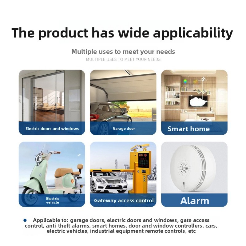 RF433MHz wireless remote control, 1527 learning type transmitter remote ...