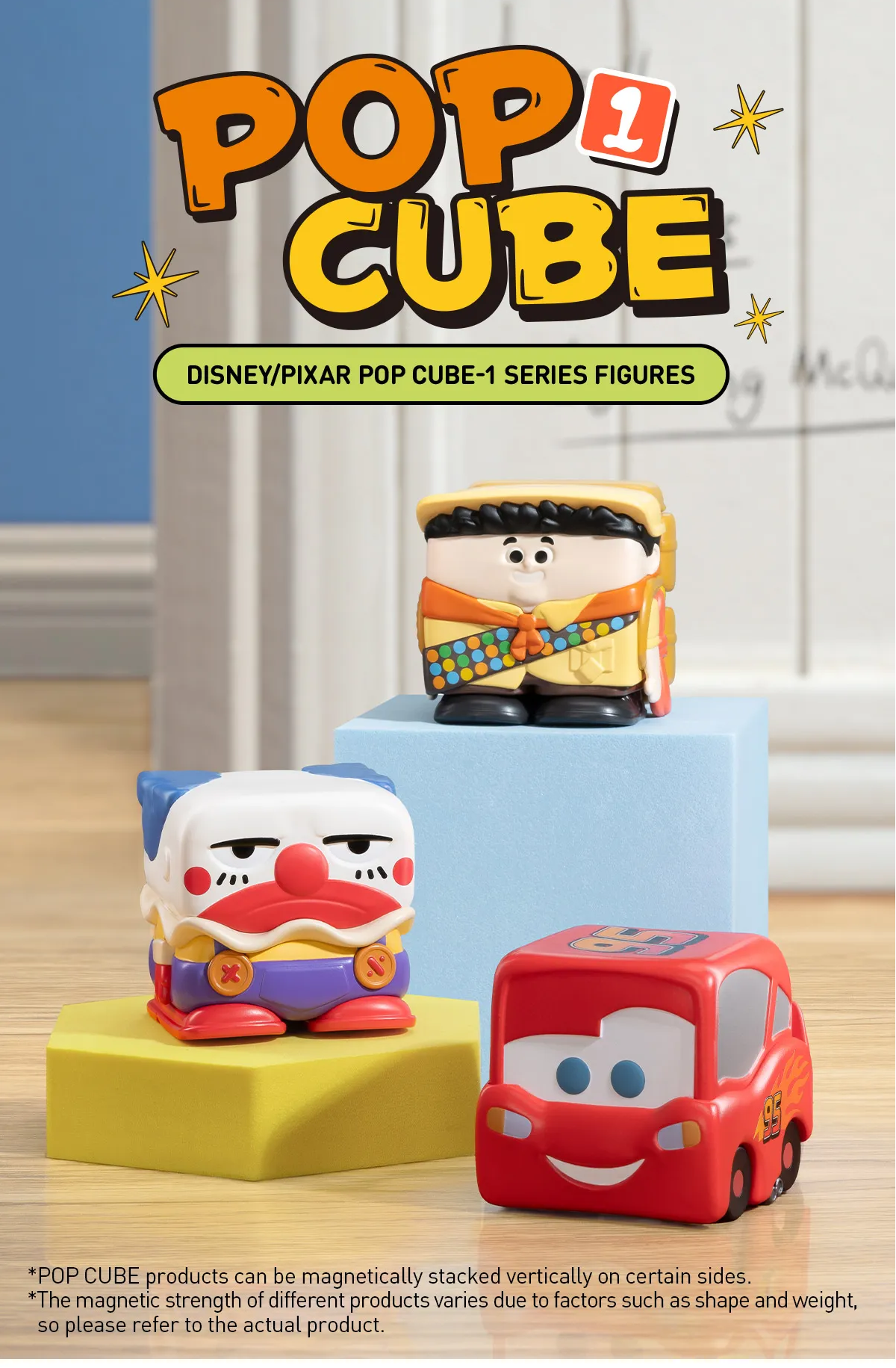 Disney Pixar POP CUBE- 1 2 3 Series All Member Figures Blind Box ...