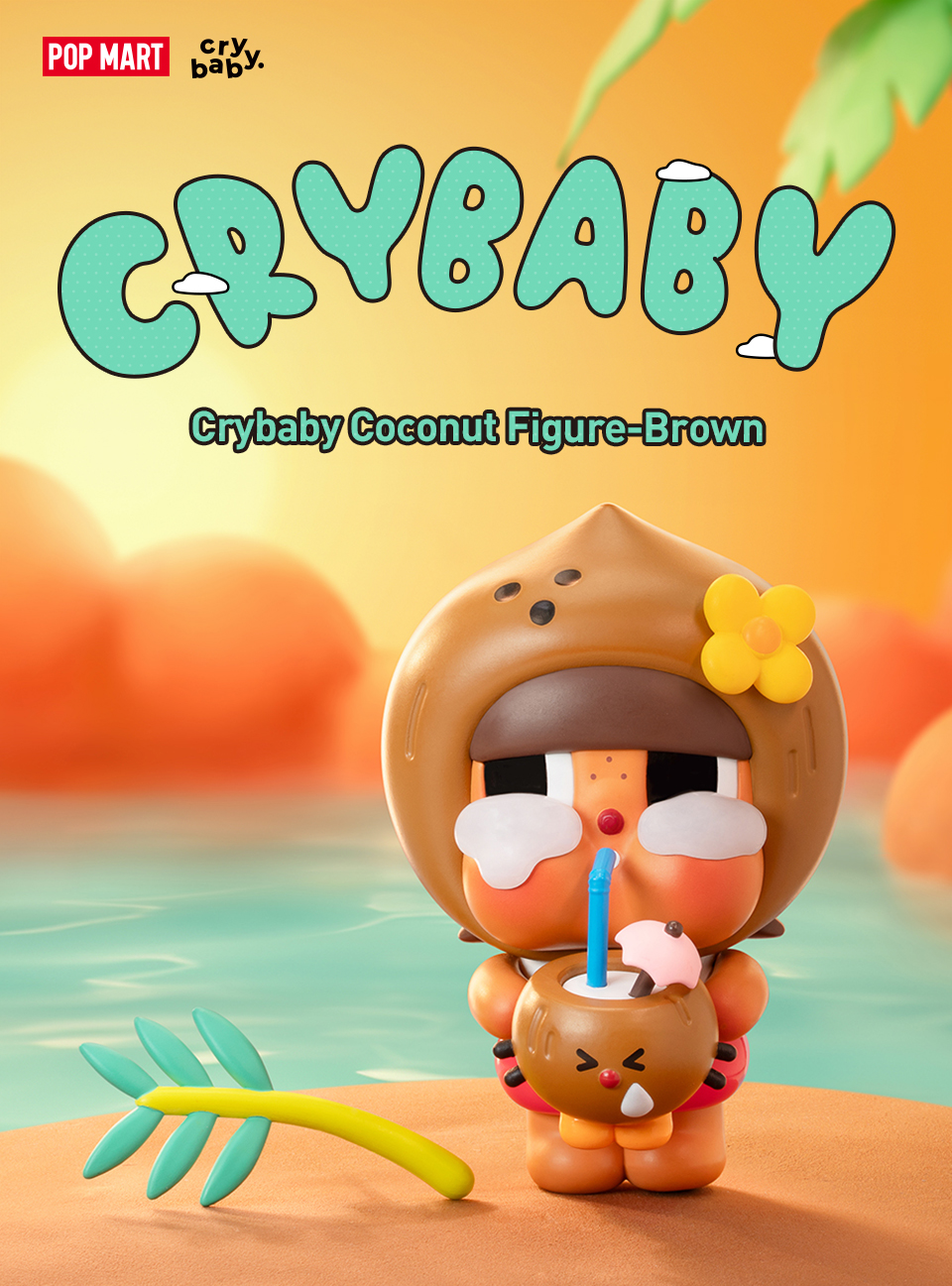 POP MART Crybaby Coconut Figure 2点 CRYBABY COCONUT FIGURE - GREEN
