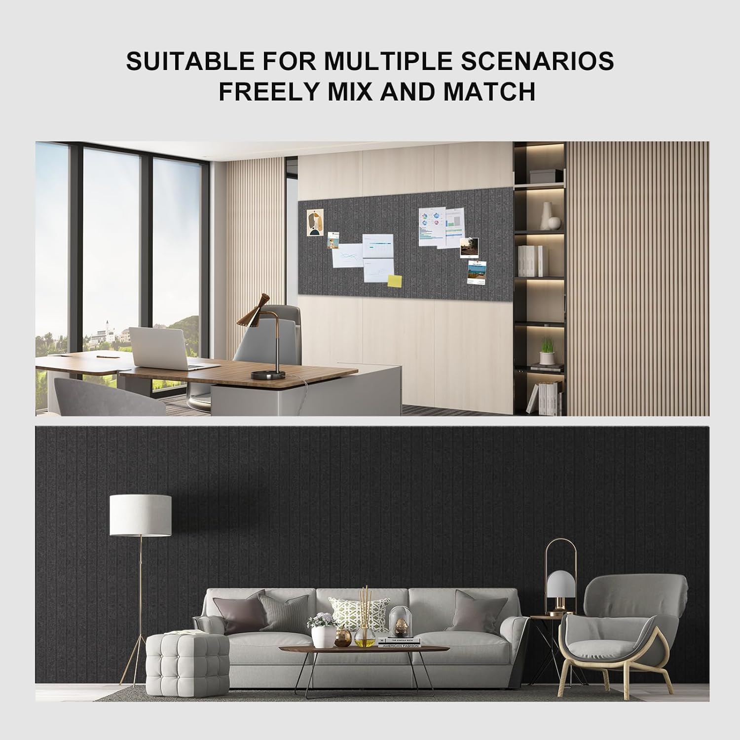 Soundproof Felt Acoustic Panels 30*30cm Sound Absorbing Wall Tiles for ...