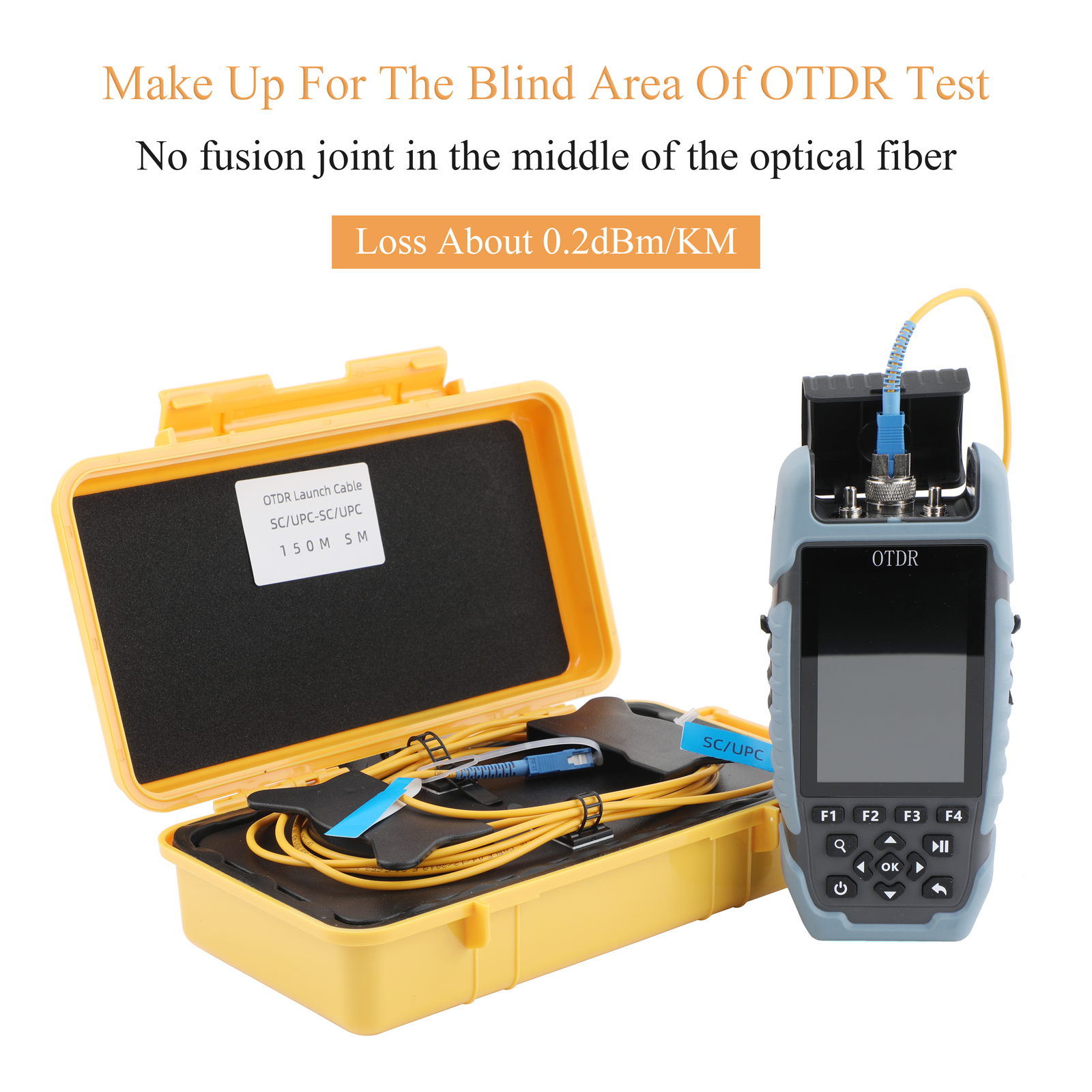 OTDR Launch Cable Test Tool Fiber Optic Cable Test Box OTDR Dead Zone ...