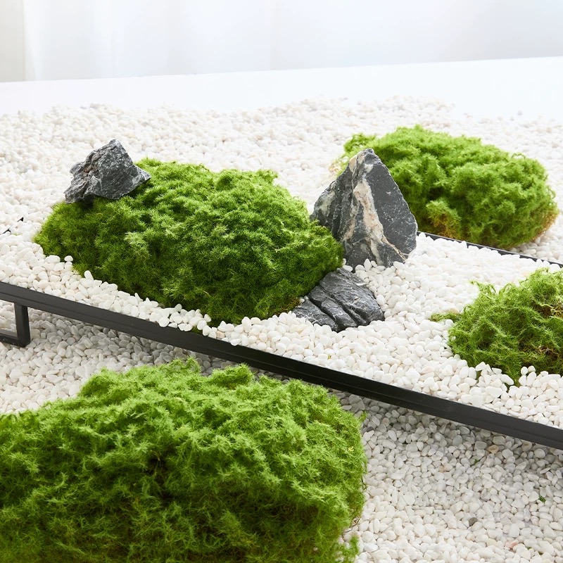 Artificial moss stone moss block landscape plant fake moss landscape ...