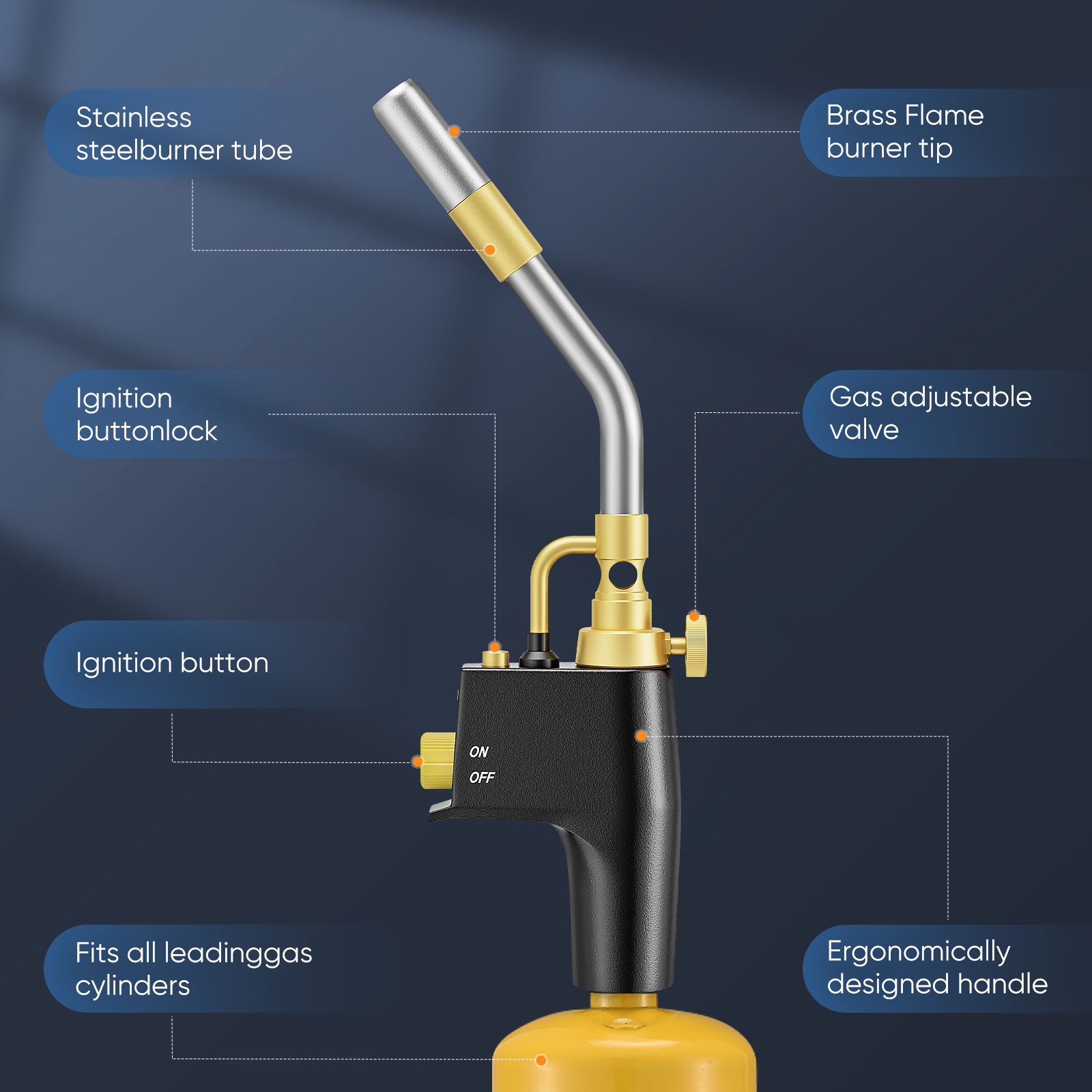 [Local delivery] Gas Burner TS8000 Professional Brazing Torch Propane ...