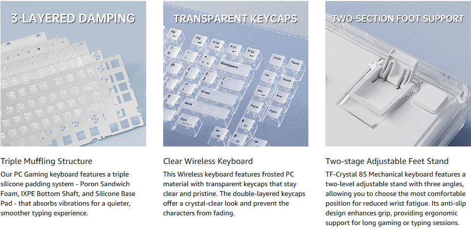 Transformers GK85 Mechanical Keyboard Wireless Hot-swappable RGB ...