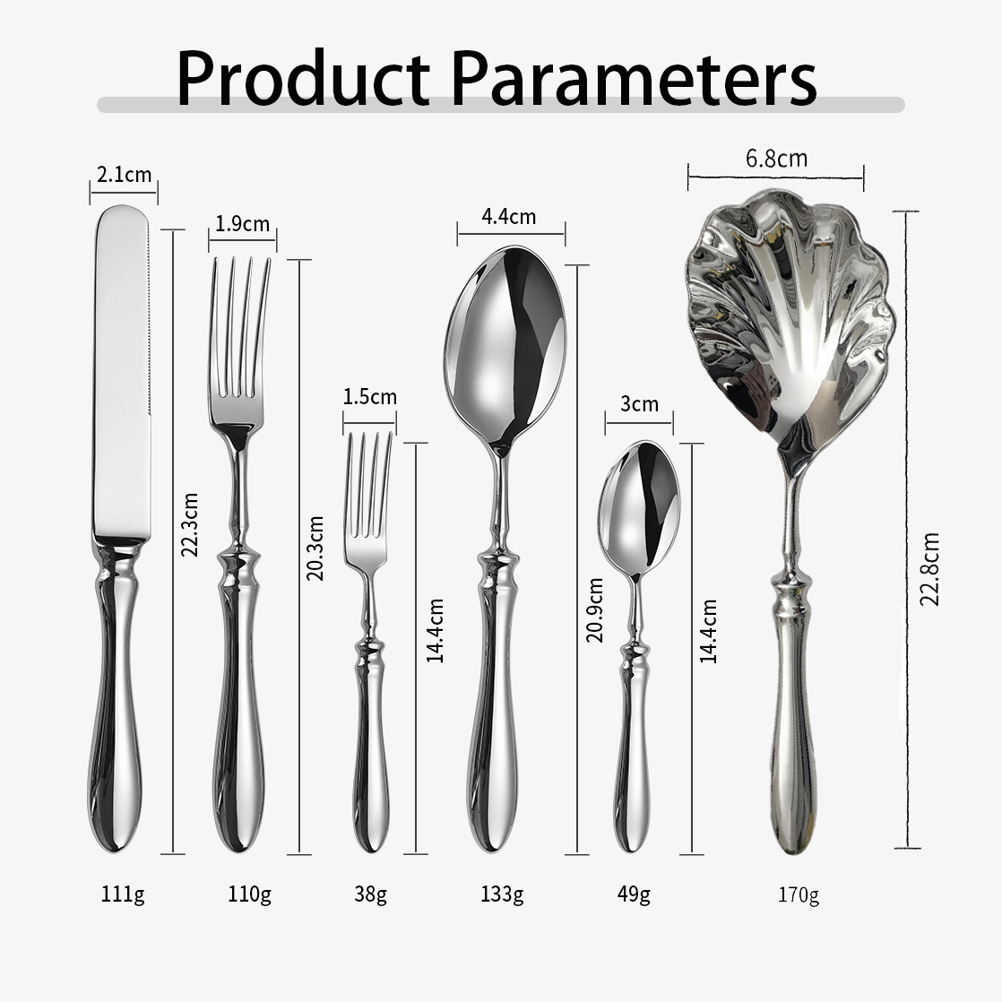 Gourd Handle 304 Stainless Steel Knife, Fork And Spoon Five-Star Hotel ...