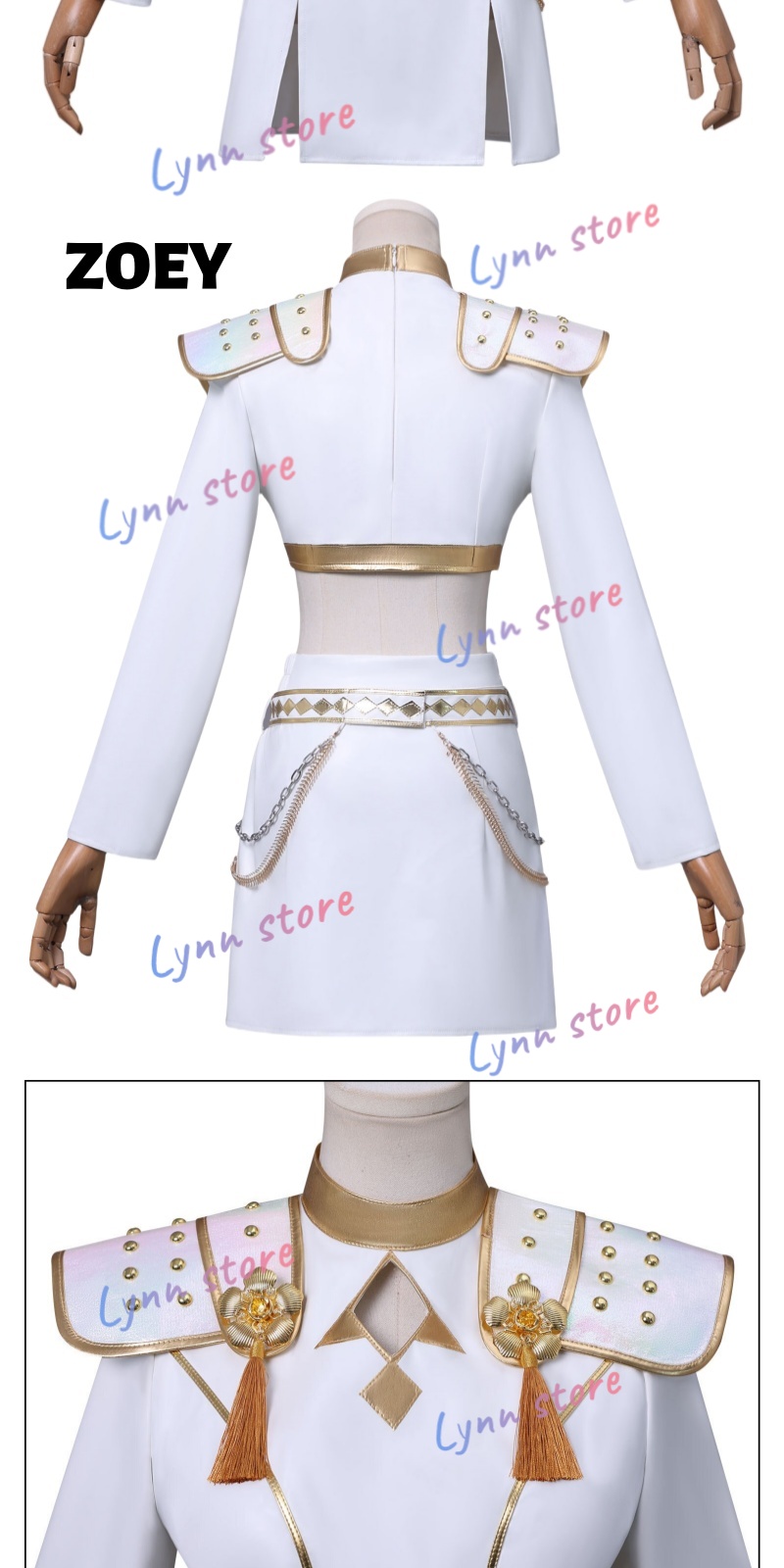 Costume Cosplay Anime Rumi/Mira/Zoey – Completo Per Feste, Halloween E Convention, Con Tessuto Morbido E Traspirante