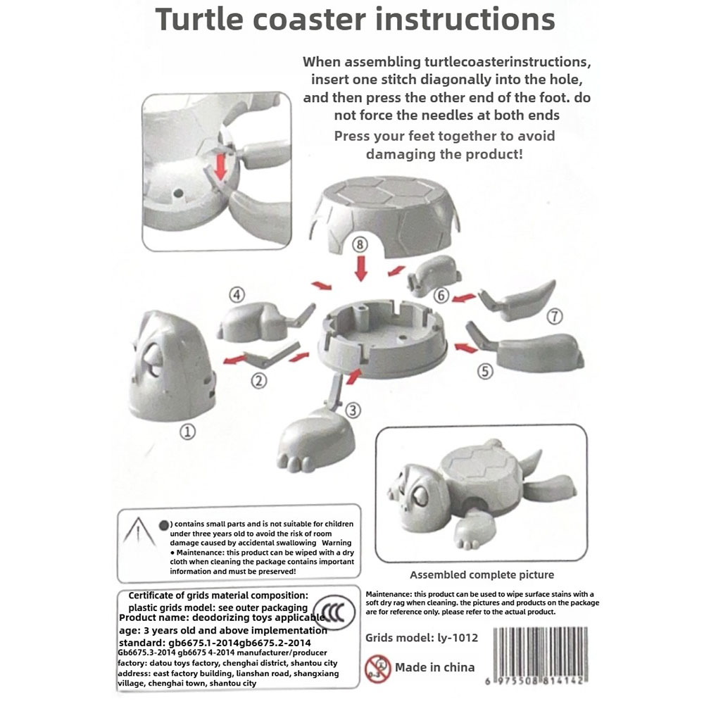 Turtle Cup Pad Quirky Toys, Press ABS Panicked Turtle Coaster, Creative ...