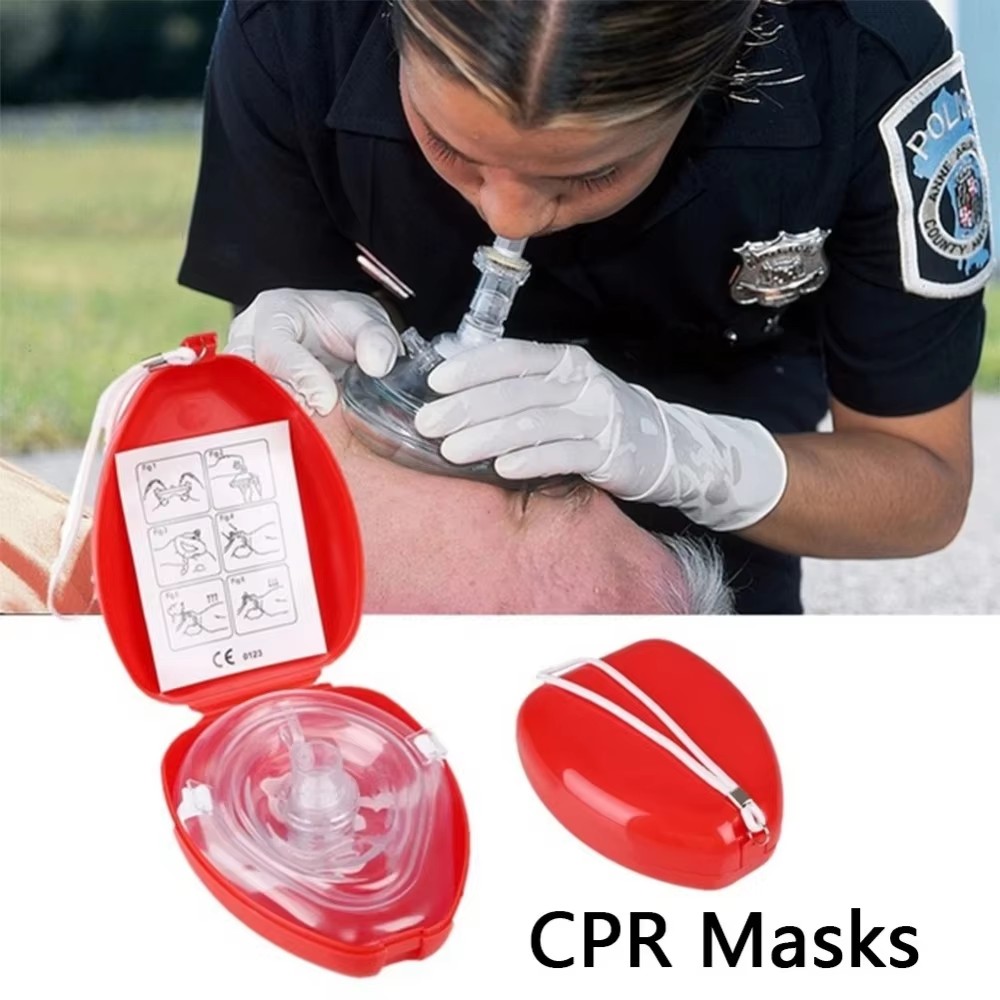 Professional First Aid CPR Breathing Mask Protect Rescuers Artificial ...