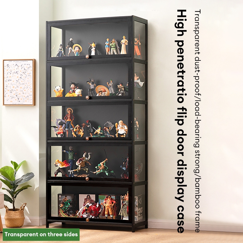 Furniture Display Cabinet Glass Acrylic Showcase 4/5Layers Transparent ...