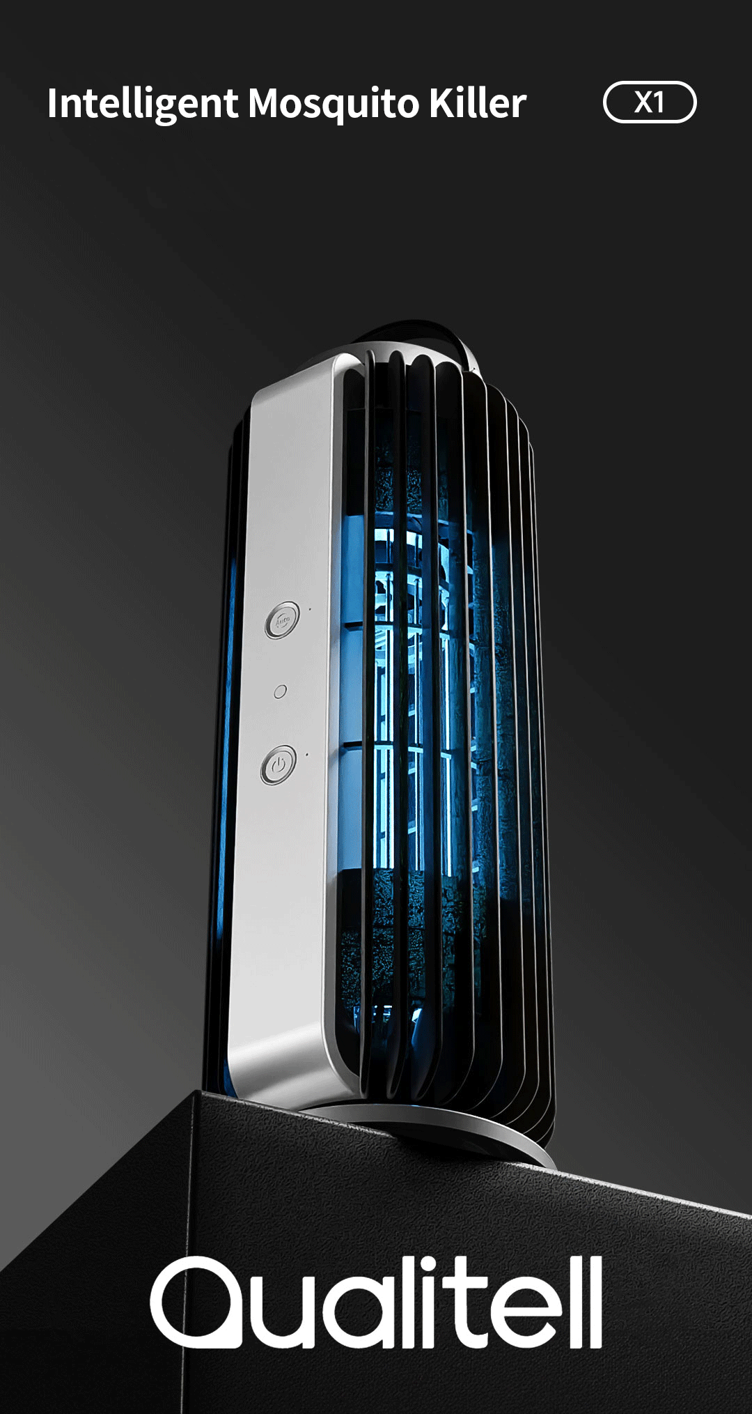 Qualitell X1 Electric Mosquito Zapper Smart Auto On / Off with Light ...