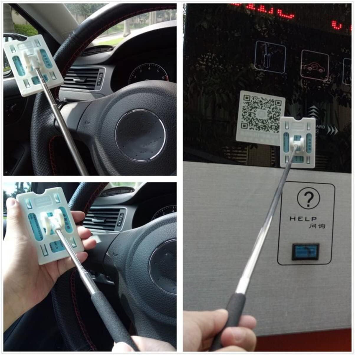 Parking Toll Swipe Rod Telescopic Card Holder for Contactless Payment ...
