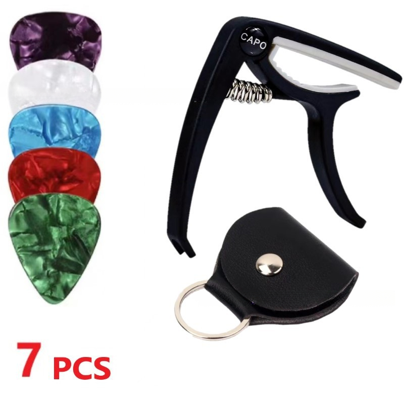 Capo Nylon Plastic Guitar capo Guitar Picking Tuner Guitar Accessory ...