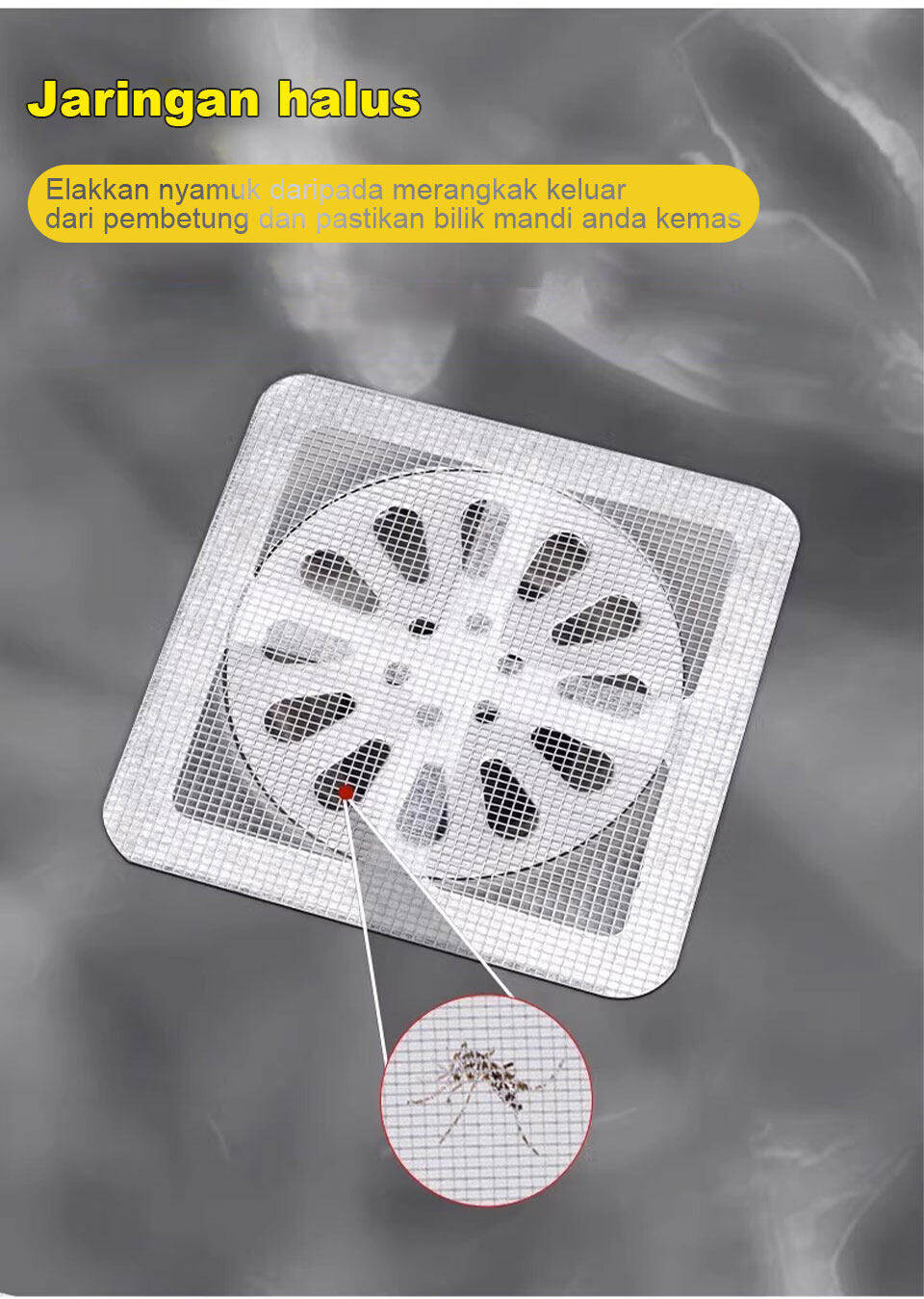 10 years of no clogging Drain Hair Catcher Self-Adhesive floor drain ...