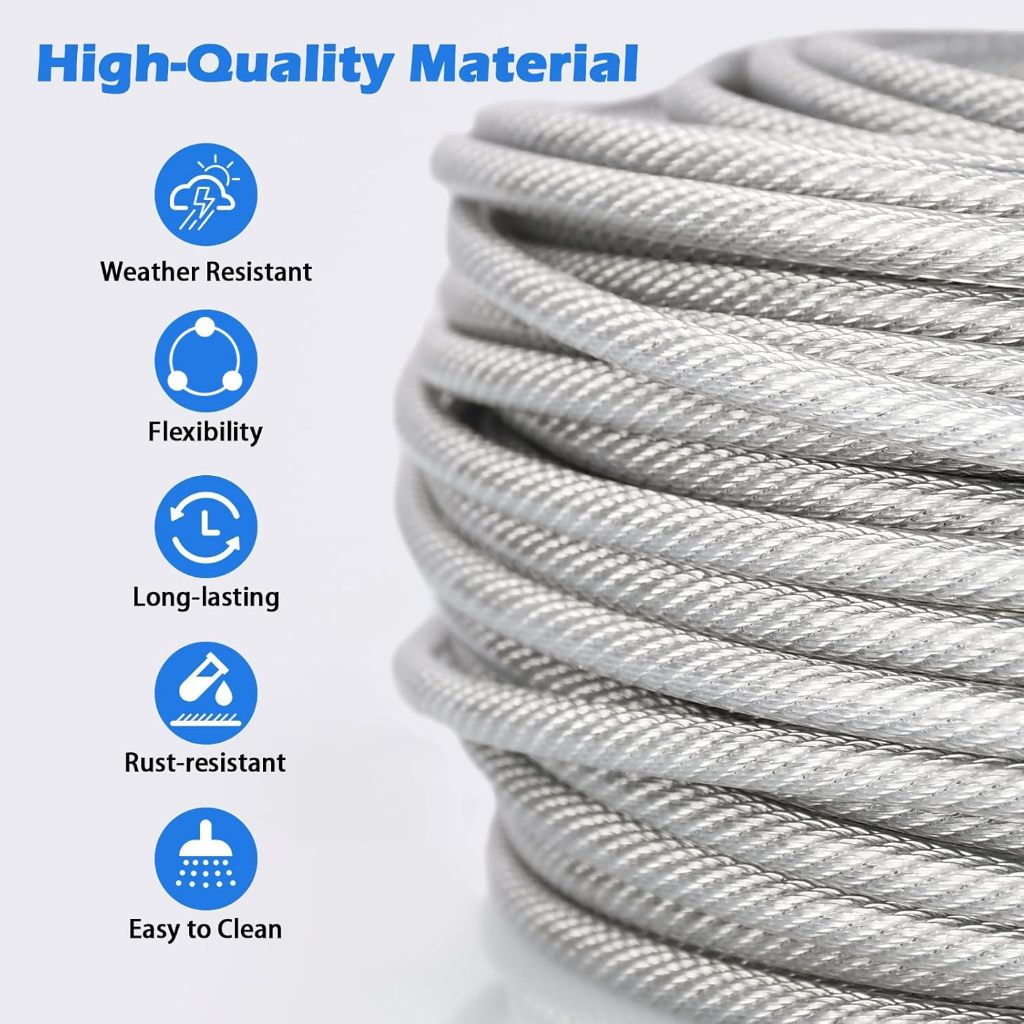 304 Stainless Steel Wire Rope PVC Coated Steel Wire Rope in Diameters 1 ...