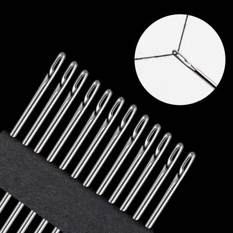 Self-Threading Hand Sewing Kit - 30pcs/Box (No Needle Threading ...