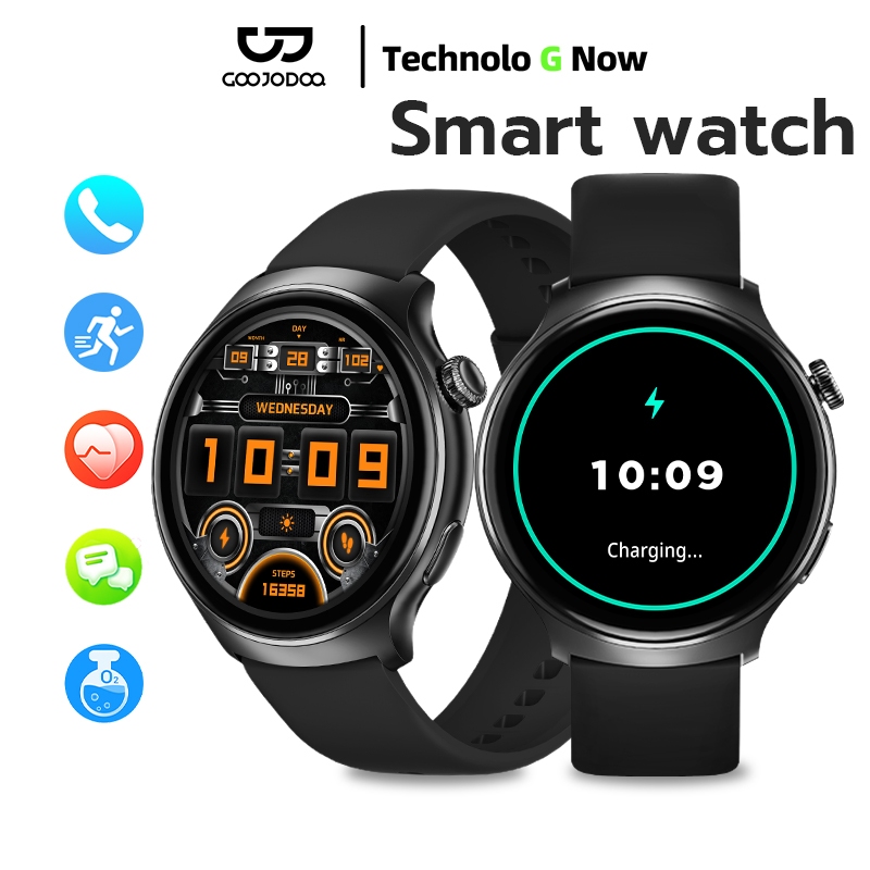 GOOJODOQ Smartwatch Intelligence Voice Assistant 1.39-inch High ...